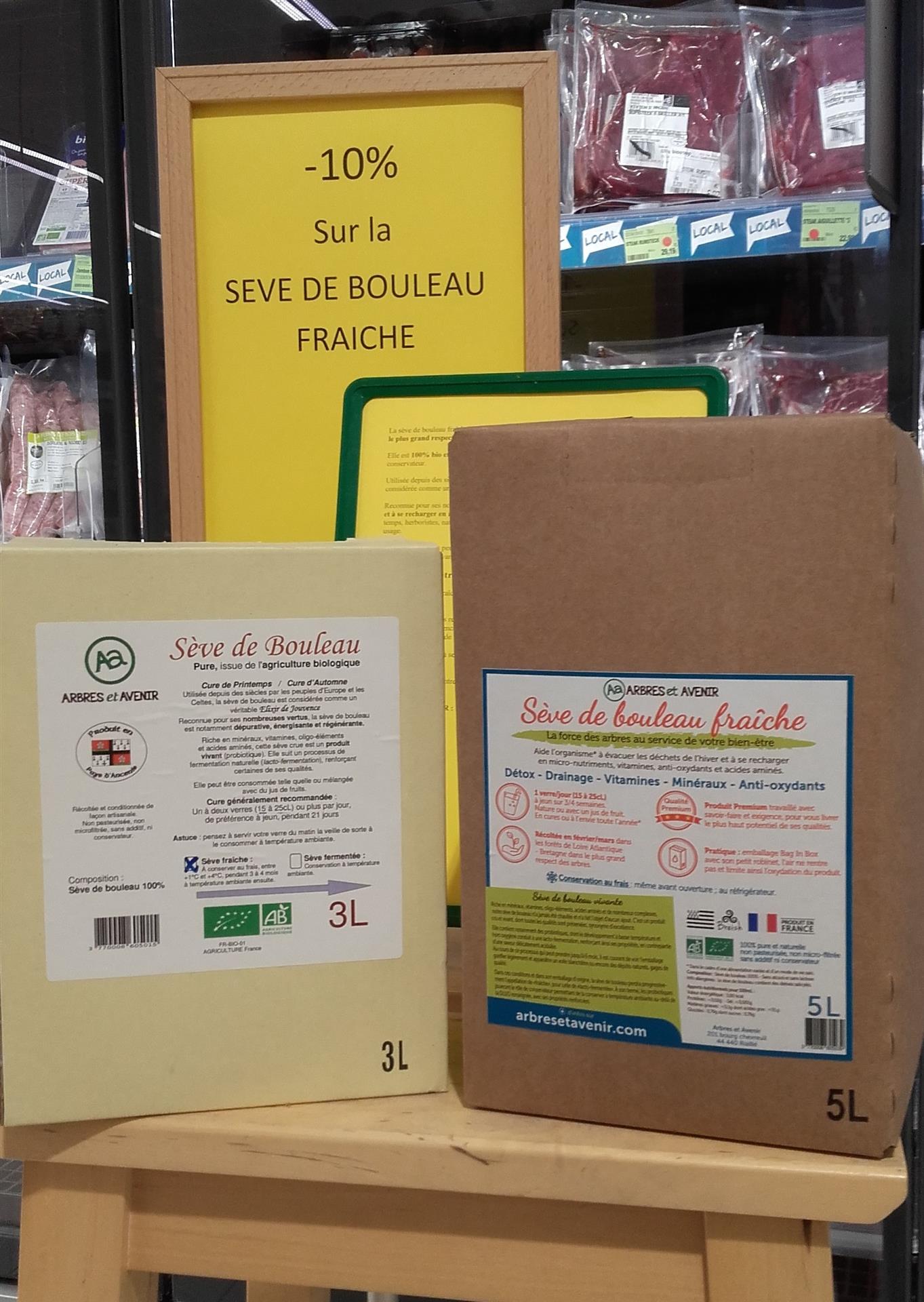 Promotion sur la sève de bouleau Promotion sur la sève de bouleau